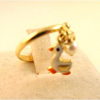 Gold 14k Children ring ΔΑ 000017  Weight:1.33gr