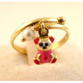 Gold 14k Children ring ΔΑ 000022  Weight:1.4gr