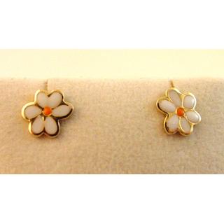 Gold 14k earrings Children ΣΚ 000926  Weight:1.35gr