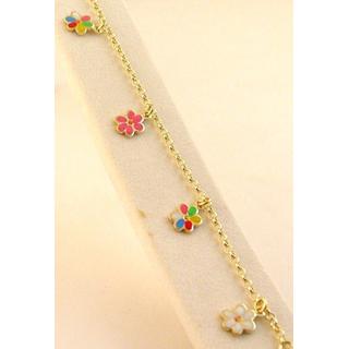 Gold 14k bracelet Children ΒΡ 000800  Weight:4.5gr