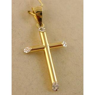 Gold 14k cross  ΣΤ 000246 Weight:0.73gr