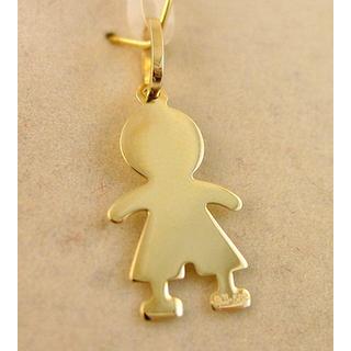 Gold 14k pendants Children ΜΕ 000527Κ  Weight:0.65gr