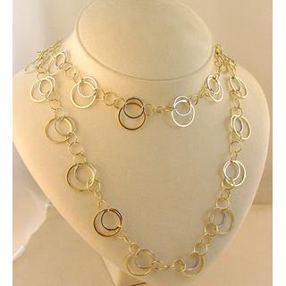 Gold 14k necklace ΚΟ 000488  Weight:19.15gr