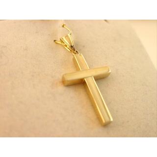 Gold 14k cross  ΣΤ 000251 Weight:1.11gr