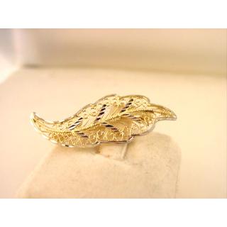 Gold 14k brooch Flowers ΚΑ 000038  Weight:2.15gr