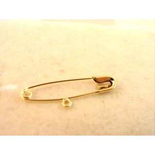 Gold 14k baby pin for newborns ΠΑ 000019α