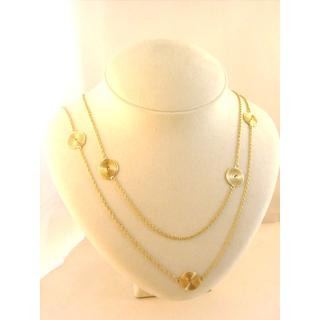 Gold 14k necklace Spiral ΚΟ 000490  Weight:11.45gr