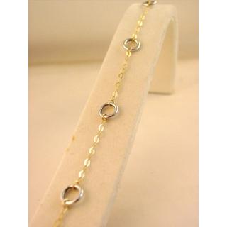 Gold 14k bracelet ΒΡ 000809  Weight:1.94gr