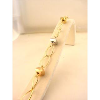 Gold 14k bracelet ΒΡ 000810  Weight:5.64gr