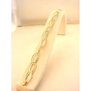 Gold 14k bracelet ΒΡ 000811  Weight:4.63gr