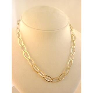 Gold 14k necklace ΚΟ 000492  Weight:10.45gr
