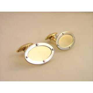 Gold 14k cufflinks ΜΑ 000002  Weight:9.2gr