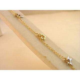 Gold 14k bracelet ΒΡ 000814  Weight:3.64gr