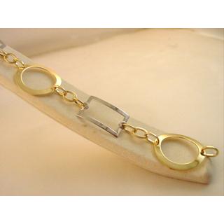 Gold 14k bracelet ΒΡ 000815  Weight:9.18gr