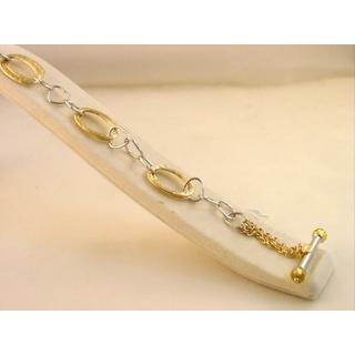 Gold 14k bracelet ΒΡ 000816  Weight:10.12gr