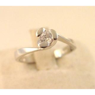 Gold 14k ring Solitaire with Zircon ΔΑ 001612  Weight:2.63gr