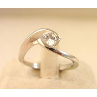 Gold 14k ring Solitaire with Zircon ΔΑ 001613  Weight:3.14gr