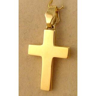 Gold 14k cross ΣΤ 000240Κ Weight:3.98gr