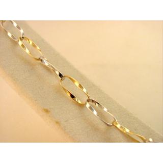 Gold 14k bracelet ΒΡ 000818  Weight:3.2gr