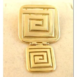 Gold 14k pendants Greek key ΜΕ 000543  Weight:7.56gr
