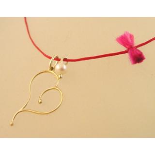 Gold 14k pendants Heart ART 000001  Weight:0.8gr