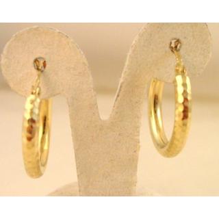 Χρυσά σκουλαρίκια Κ14 χωρίς πέτρες Μοντέρνα-Διάφορα ΣΚ 000971  Βάρος:1.88gr