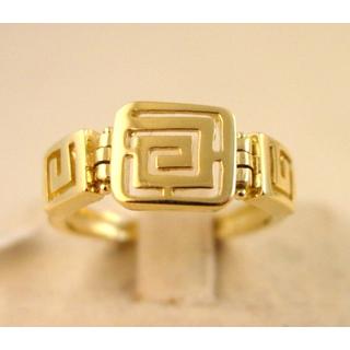 Gold 14k ring Greek key ΔΑ 001699  Weight:3.11gr