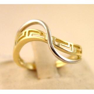 Gold 14k ring Greek key ΔΑ 001701  Weight:2.6gr