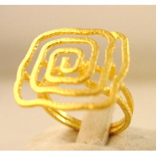 Gold 14k ring Spiral ΔΑ 001724  Weight:4.8gr