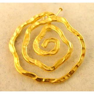 Gold 14k pendants Spiral ΜΕ 000553  Weight:2.69gr