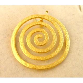 Gold 14k pendants Spiral ΜΕ 000555  Weight:2.9gr