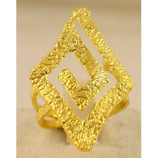 Gold 14k ring Greek key ΔΑ 001729  Weight:5.45gr