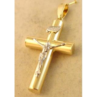 Gold 14k cross  ΣΤ 000252 Weight:2.34gr