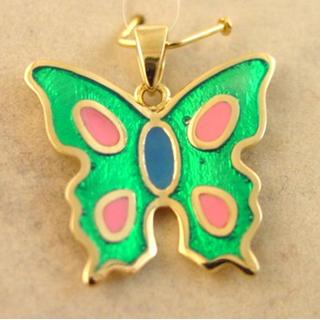 Gold 14k pendants Butterfly ΜΕ 000574β  Weight:1.83gr