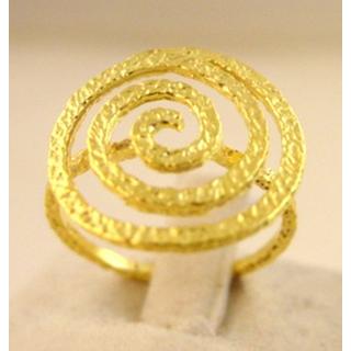Gold 14k ring Spiral ΔΑ 001751  Weight:2.11gr