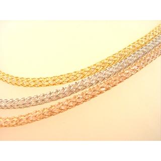 Gold 14k necklace with Zircon ΚΟ 000506  Weight:40.4gr