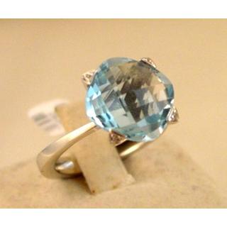 Gold 14k ring with semi precious stones and zircon ΔΑ 001638β  Weight:4.8gr