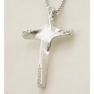 Gold 14k cross with gemstones  ΣΤ 179-BR Weight:3.4gr