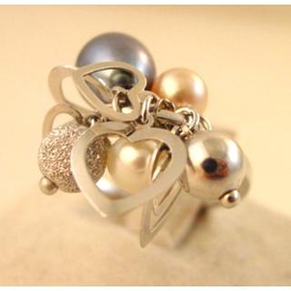 Gold 14k ring with Pearls ΔΑ 001754  Weight:4.95gr