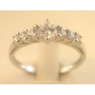 Gold 14k ring Solitaire with Zircon ΔΑ 001739Λ  Weight:2.41gr