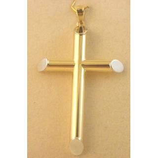 Gold 14k cross ΣΤ 000259 Weight:2.58gr