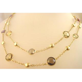 Gold 14k necklace ΚΟ 000519  Weight:25.65gr