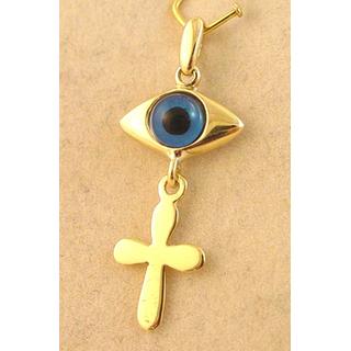 Gold 14k pendants ΜΕ 000635  Weight:1.08gr