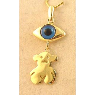 Gold 14k pendants ΜΕ 000641  Weight:1.2gr