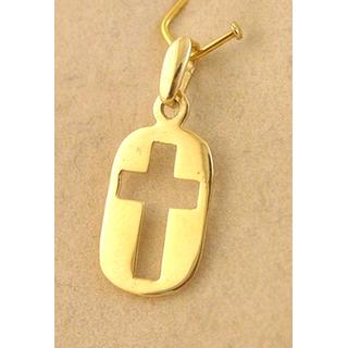 Gold 14k pendants ΜΕ 000644  Weight:0.48gr