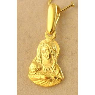 Gold 14k pendants ΜΕ 000651  Weight:0.6gr