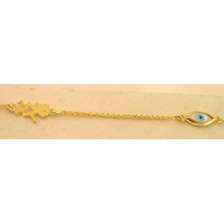 Gold 14k bracelet ΒΡ 000869  Weight:2.66gr