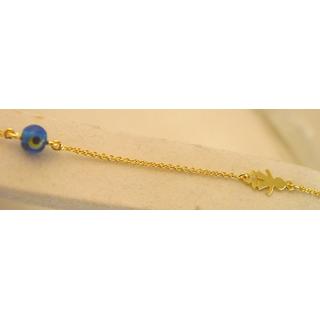 Gold 14k bracelet Children ΒΡ 000882  Weight:1.16gr