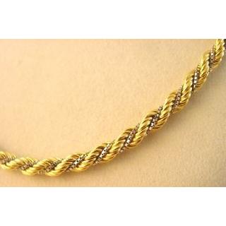 Gold 14k necklace ΚΟ 000527  Weight:22.9gr