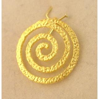 Gold 14k pendants Spiral ΜΕ 000662  Weight:1.7gr